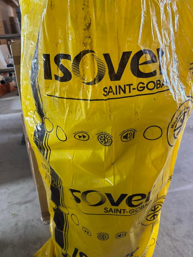Rol Isover isolatie, 10 tot 15 m², Nieuw, Muurisolatie, Glaswol