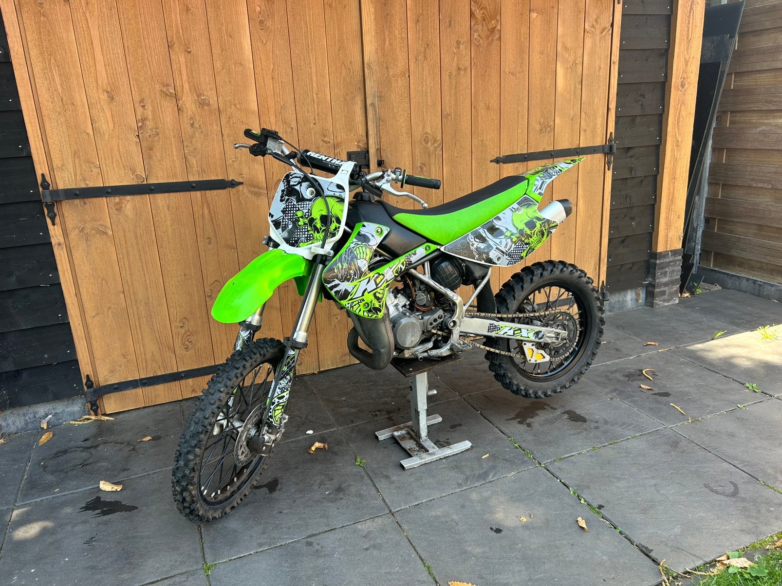 Kawazaki kx100 (zeldzaam), 6 versnellingen, Gebruikt, 100 cc, Ophalen