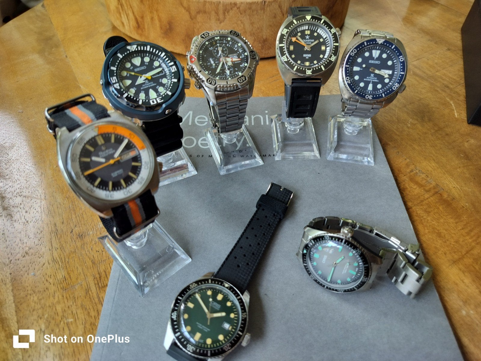 Prachtige duik horloges van Oris Bulova Aquastar Seiko, Ophalen of Verzenden, Zo goed als nieuw, Staal, Seiko