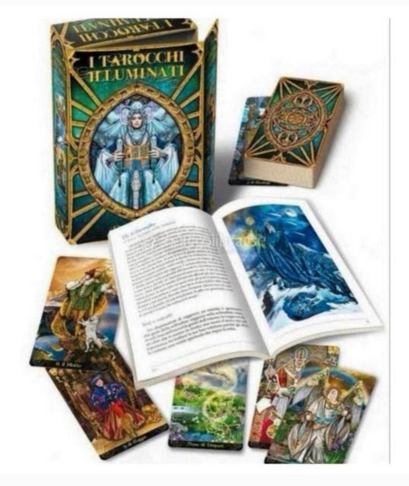 Tarot Boek & Kaarten set  I Tarocchi Illuminati italie NIEUW, Boeken, Ophalen of Verzenden, Nieuw, Tarot of Kaarten leggen, Overige typen