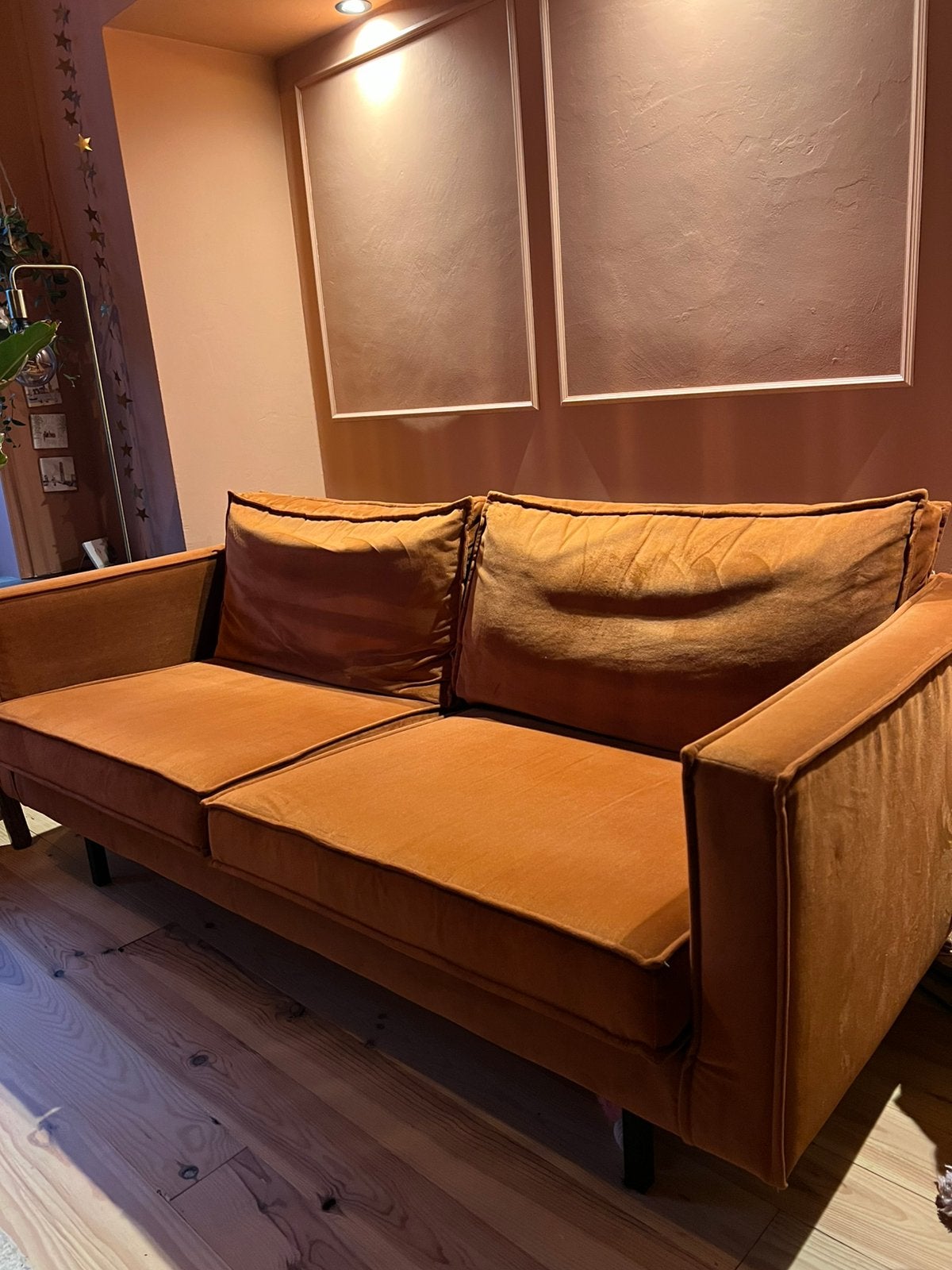 Nette oranje bank van Be Pure Home, Ophalen of Verzenden, Zo goed als nieuw, 75 tot 100 cm
