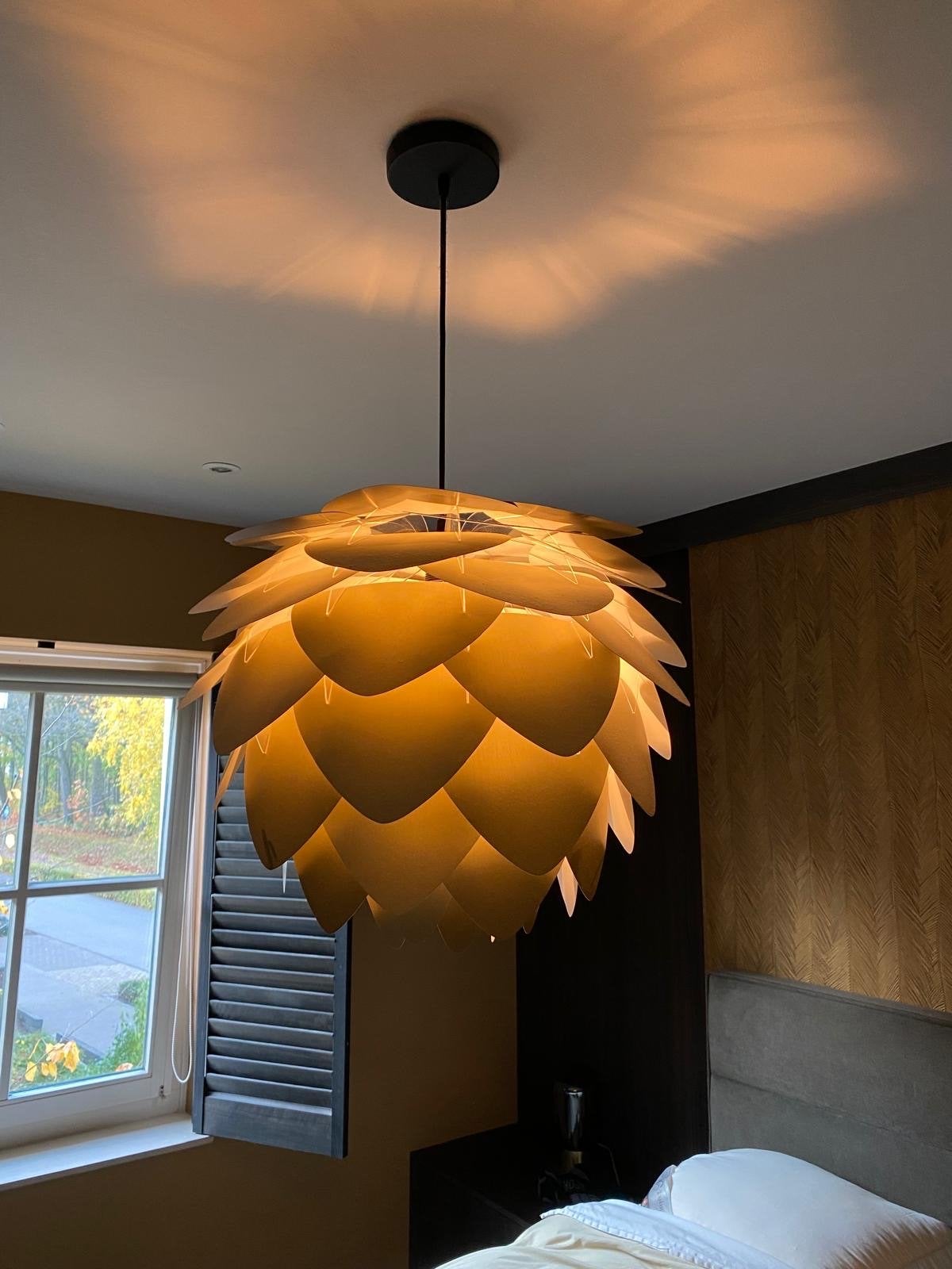 Umage Aluvia hanglamp geborsteld messing, 49cm breed, Gebruikt, Design, Overige fittingen, Ophalen of Verzenden