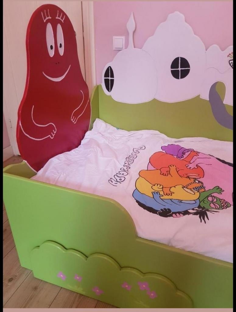 Mooi Barbapapa bed met 2 laden - 90x200 cm, Huis en Inrichting, Ophalen, Gebruikt, 90 cm, Eenpersoons