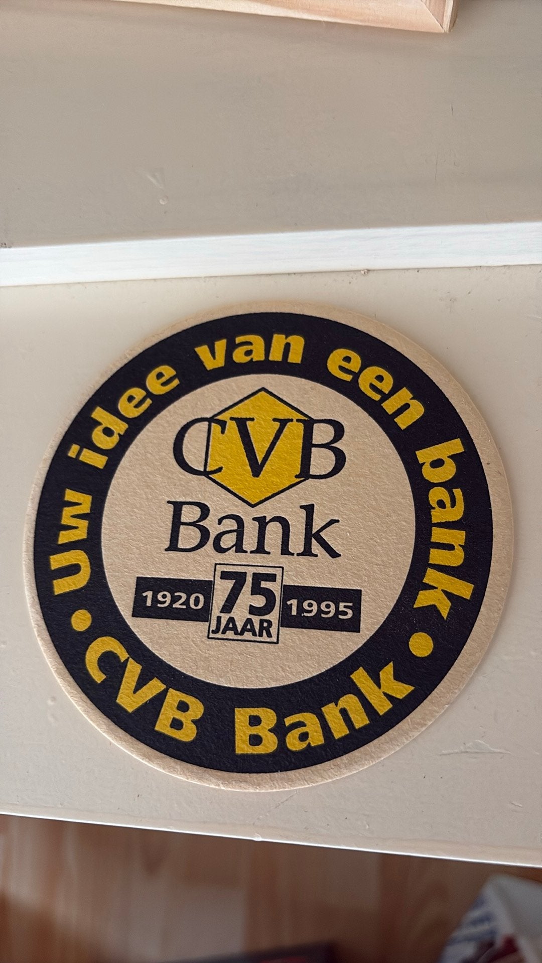WMC Kerkrade 1974 - CVB Bank 1995, Verzamelen, Biermerken, Ophalen, Gebruikt, Viltje(s), Brand