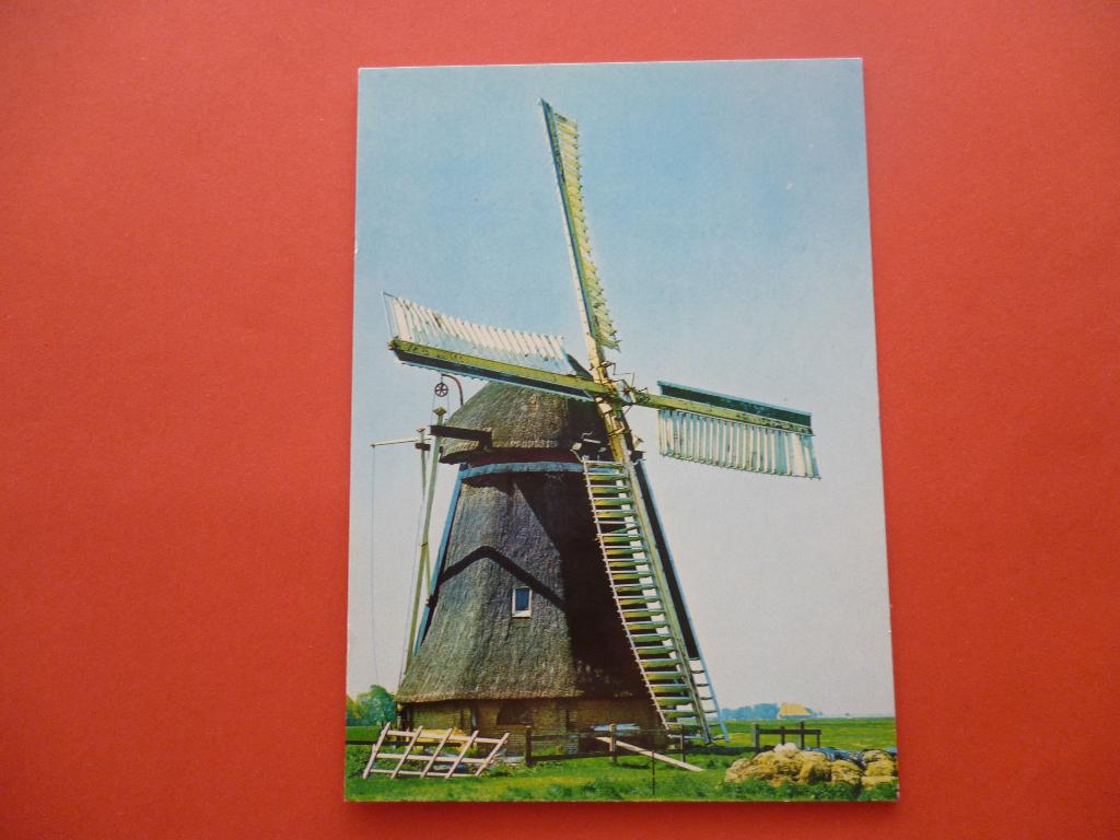 ansichtkaart Witmarsum Pannekoekstermolen, Ophalen of Verzenden, 1980 tot heden, Ongelopen, Friesland