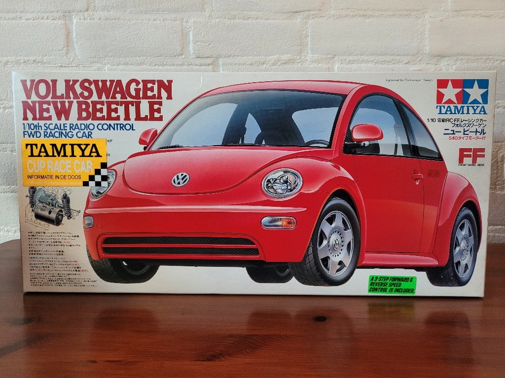 Tamiya RC 1/10 Item: 58217 Volkswagen New Beetle FF-01, Elektro, Nieuw, Ophalen of Verzenden, Schaal 1:10
