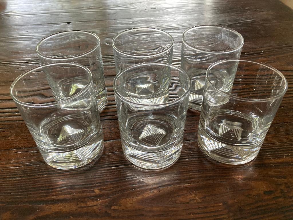 6 stuks whisky glazen, Verzamelen, Ophalen of Verzenden, Nieuw, Overige typen