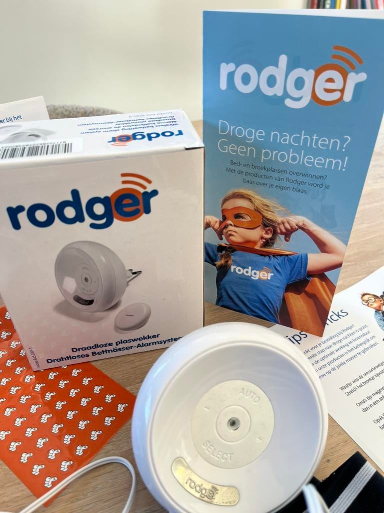 Complete plaswekker (merk Rodger) met broekjes, Ophalen of Verzenden, Zo goed als nieuw