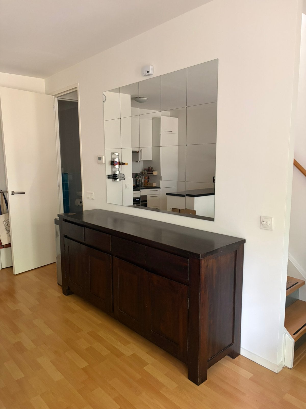 Massief Donker Houten Dressoir / Colonial Dark Wood Buffet, Huis en Inrichting, Ophalen, Gebruikt, 150 tot 200 cm, Minder dan 100 cm