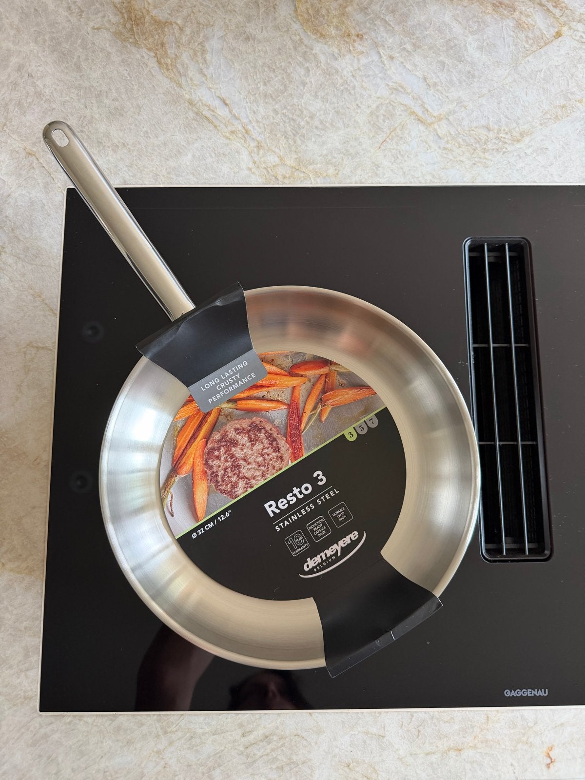Demeyere Resto 3 RVS Pan - 32cm - Nieuw in verpakking, Koekenpan, Demeyere, Geschikt voor inductie, Nieuw