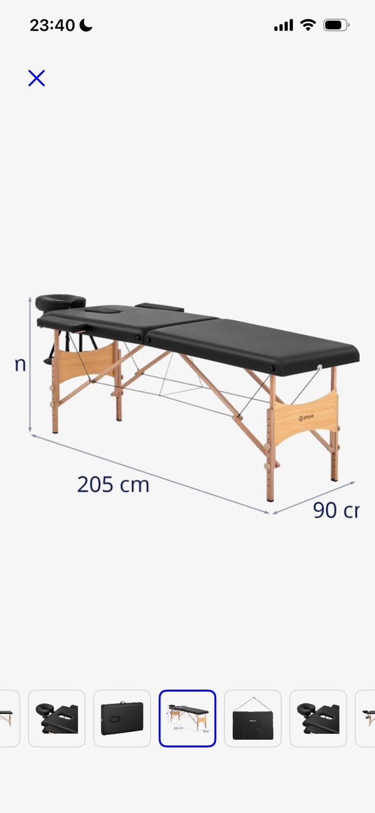 Opvouwbare massagetafel, Ophalen, Zo goed als nieuw, Massagetafel