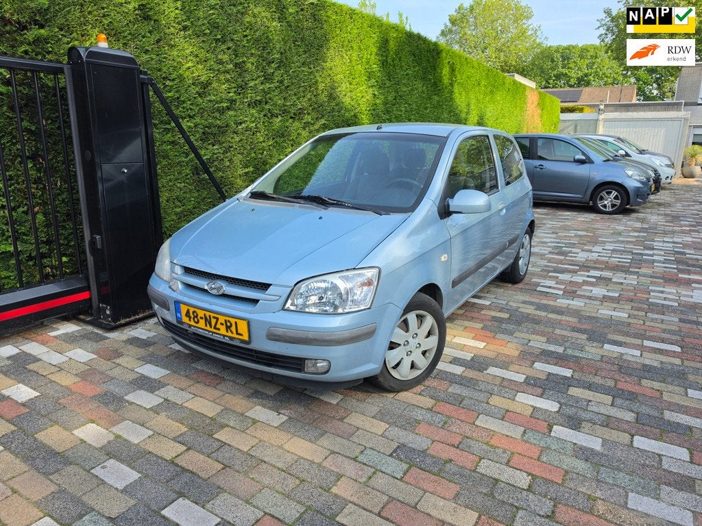Hyundai Getz 1.3i GLS Automaat 2004, 4 cilinders, Blauw, 1006 kg, Bedrijf