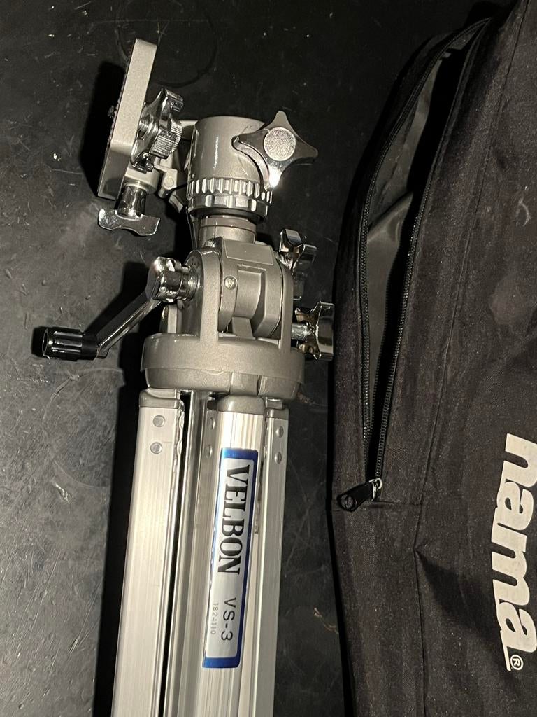 Velbon VS-3 Statief met Hama Draagtas, Audio, Tv en Foto, Fotografie | Statieven en Balhoofden, Ophalen of Verzenden, Zo goed als nieuw
