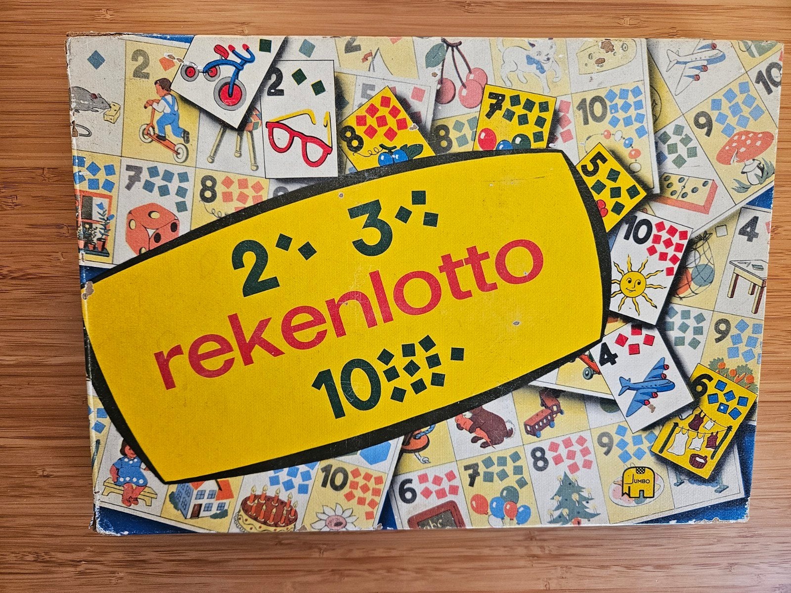 Vintage Jumbo Rekenlotto - Educatief Spel, Een of twee spelers, Ophalen of Verzenden, Gebruikt, Jumbo