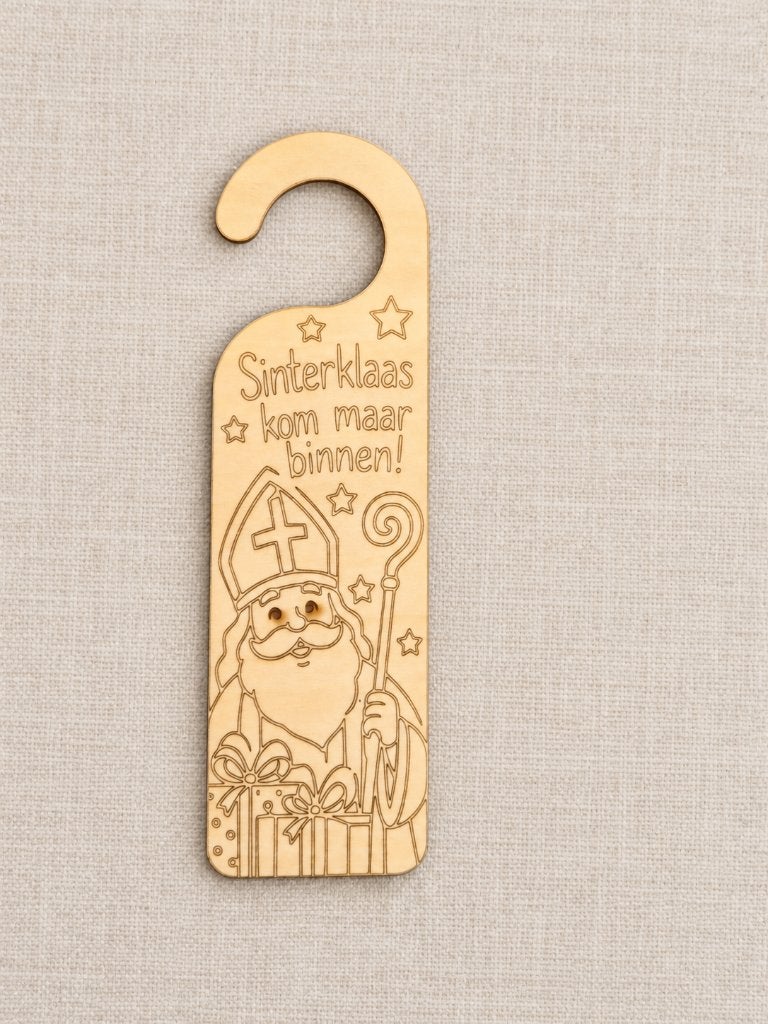 Diverse houten Sinterklaas deurhangers, Verzenden, Nieuw
