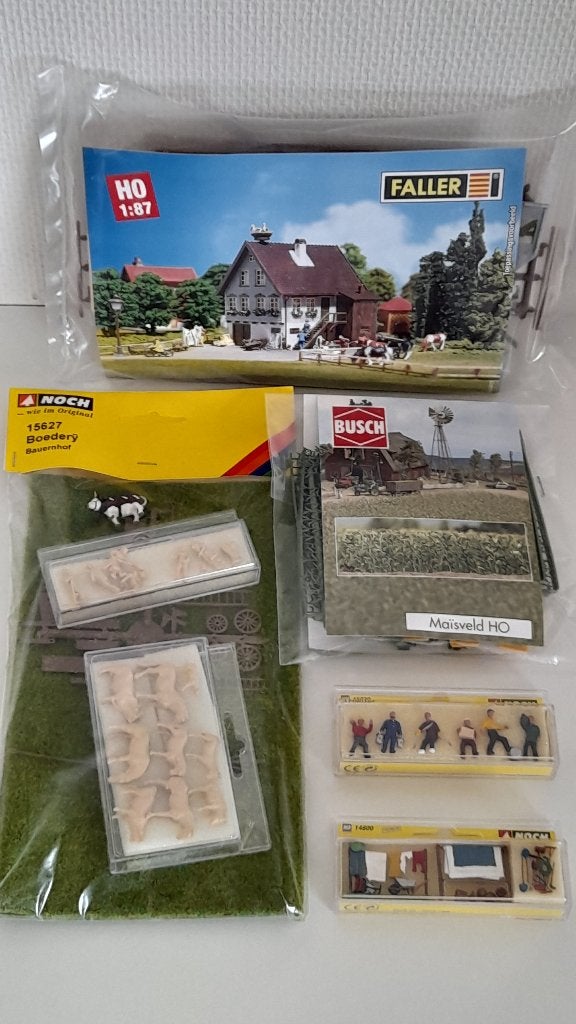 FALLER H0(B-280)HUIS MET OOIEVAARSNEST EN TOEBEHOREN, Overige merken, Natuur, Gelijkstroom of Wisselstroom, Nieuw