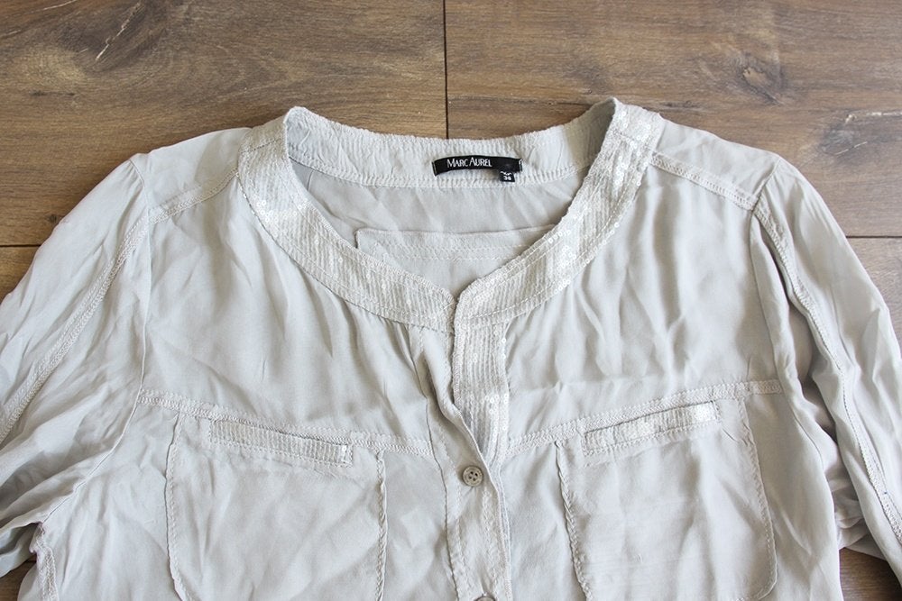 Prachtige Marc Aurel Blouse (Maat 38) - 49 € 70,-, Kleding | Dames, Blouses en Tunieken, Maat 38/40 (M), Marc Aurel, Ophalen of Verzenden