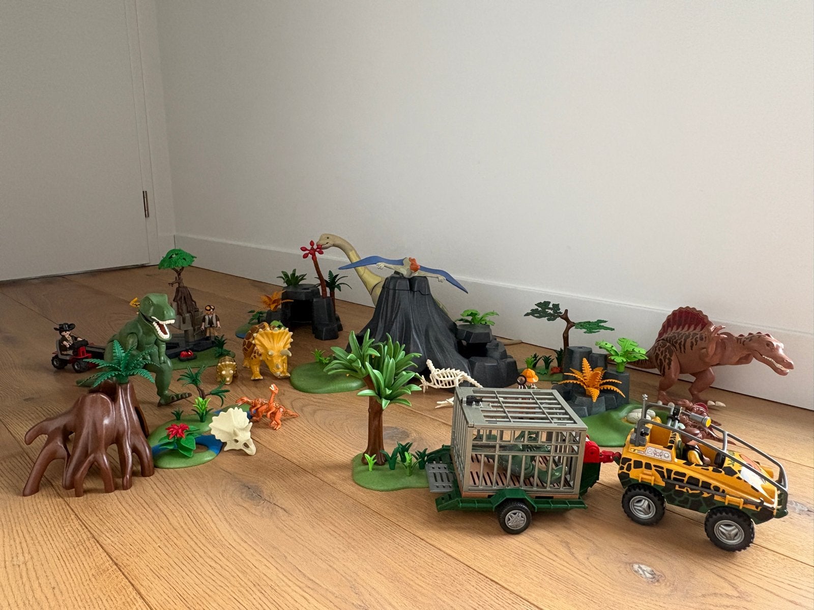 Grote Playmobil Dinosaurus Wereld Set - Compleet Avontuur, Ophalen of Verzenden, Zo goed als nieuw, Complete set, Overige typen