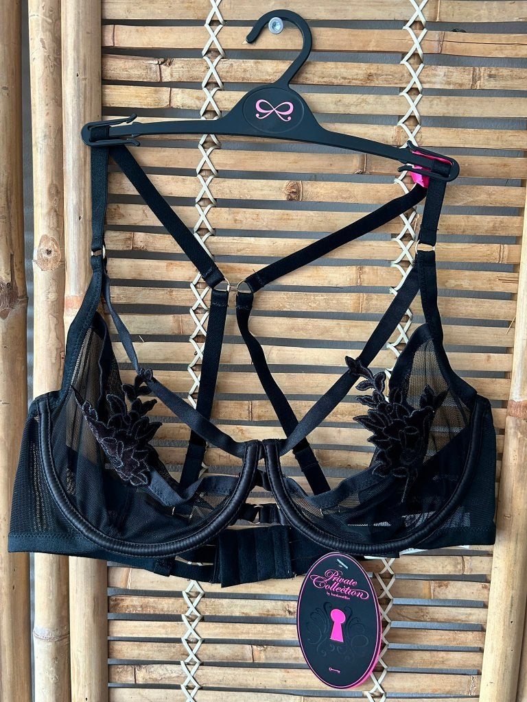 Hunkemöller Private Effie Bh 80E, Hunkemöller, Ophalen of Verzenden, Zwart, BH