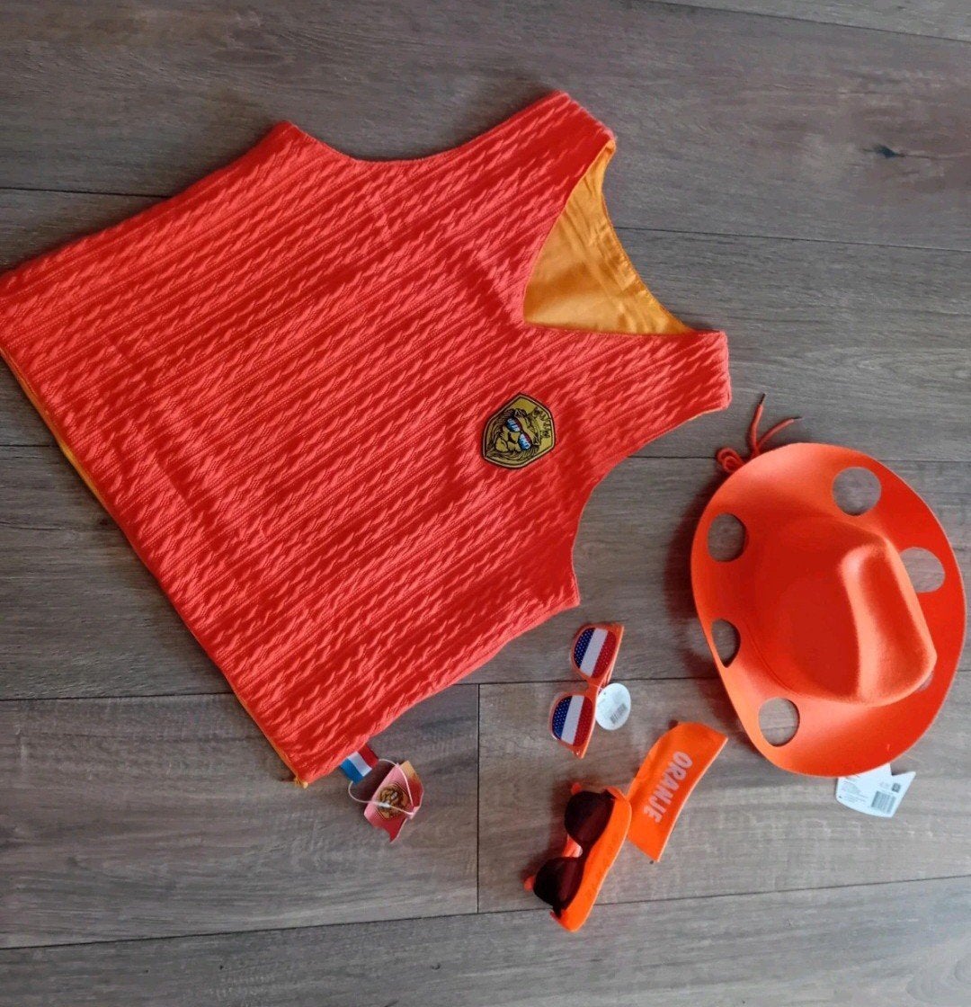 veel oranje, holland, nederland artikelen nieuw, Kleding | Heren, Carnavalskleding en Feestkleding, Ophalen of Verzenden, Nieuw