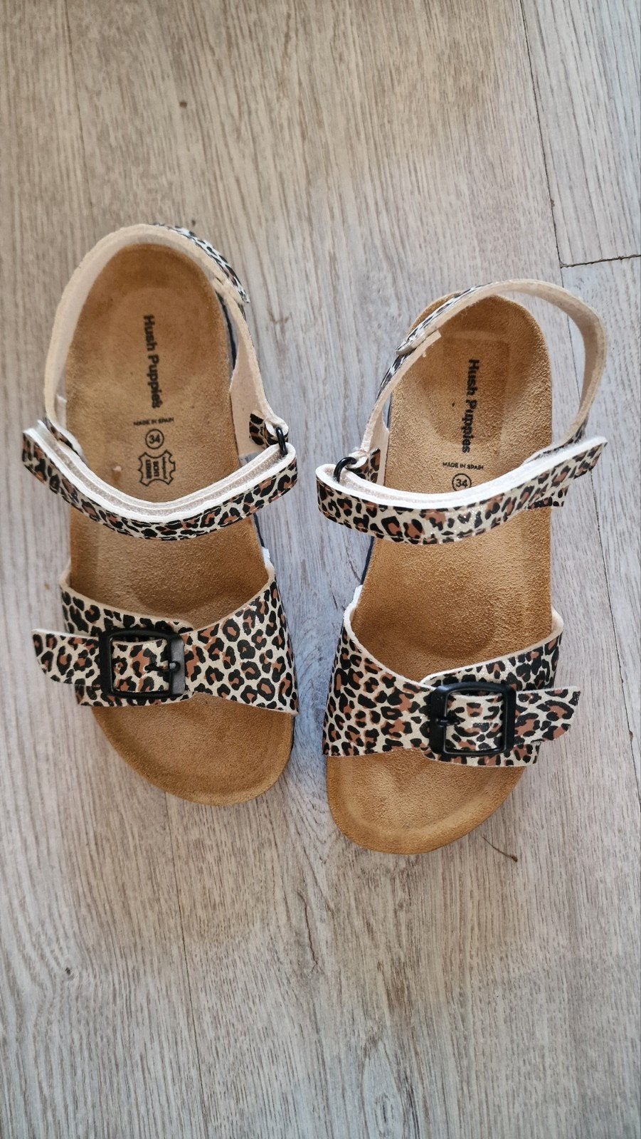 Nieuwe Hush Puppies sandalen met luipaardprint, maat 34, Ophalen, Meisje, Hush Puppies, Schoenen