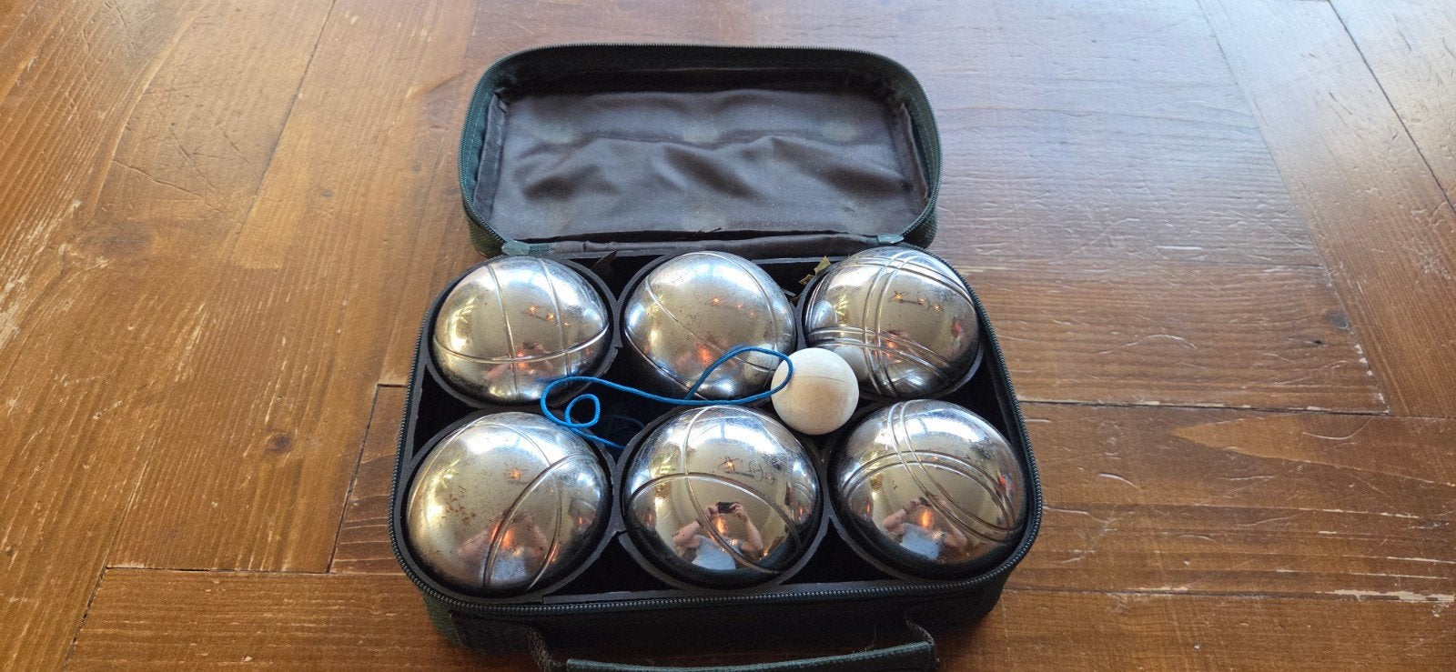 Jeu de Boules set in draagtas, Ophalen of Verzenden, Gebruikt