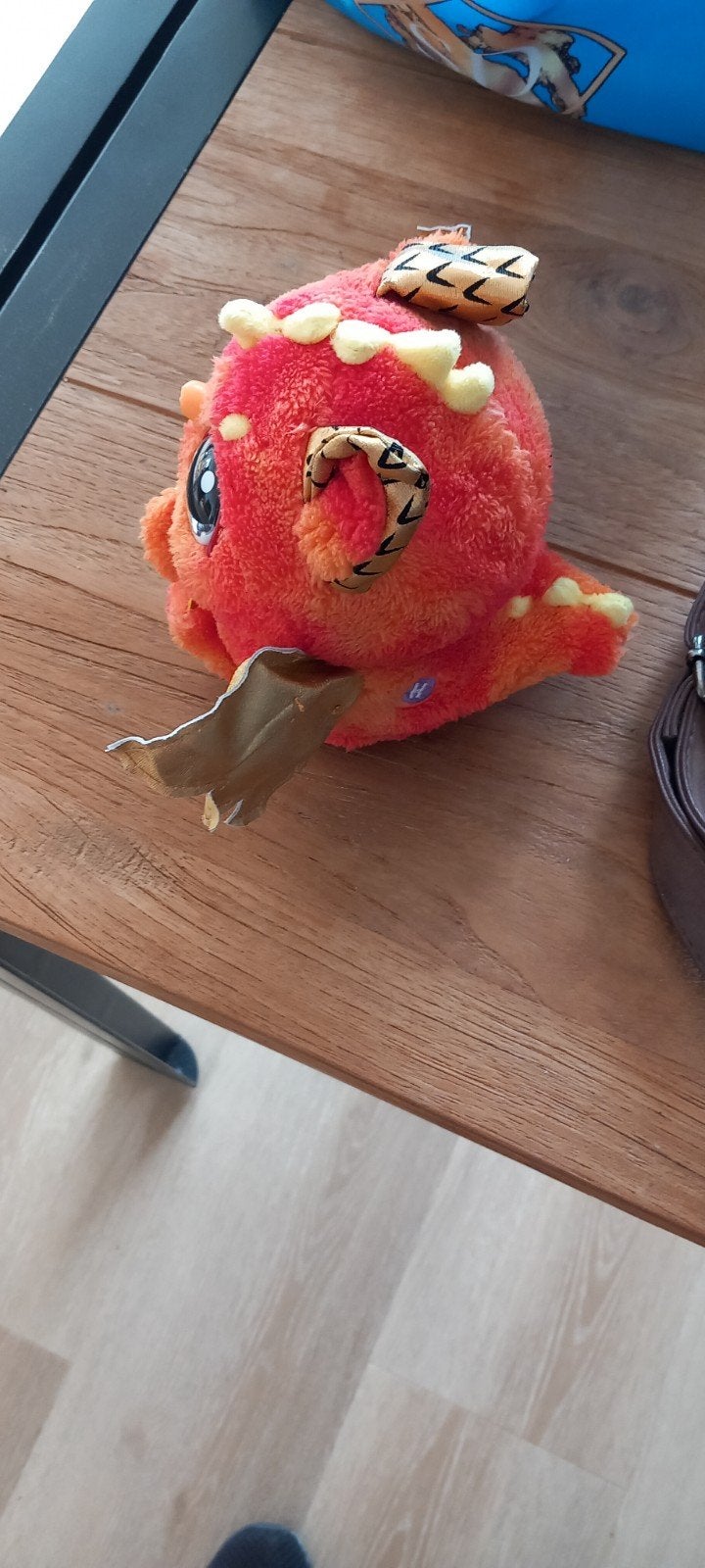 Schattige oranje draak knuffel met vleugels, Oranje, Overige merken, Overige karakters, Overige typen