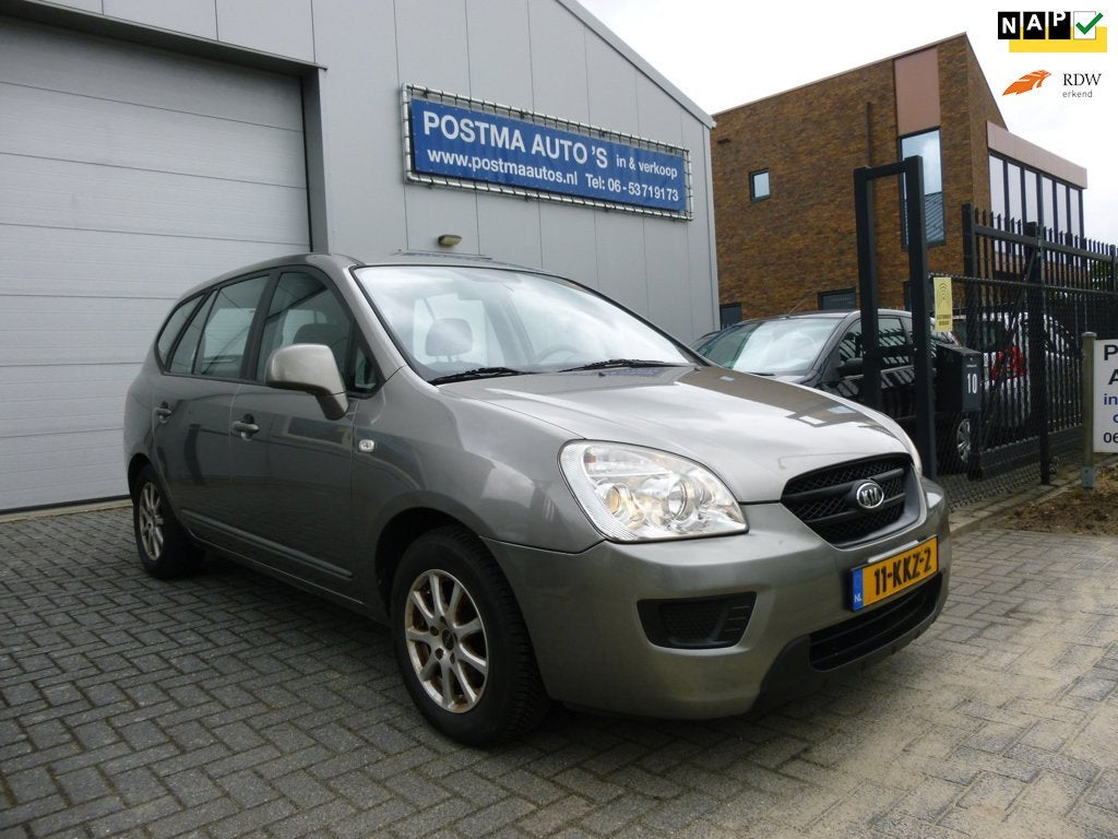 Kia Carens 2.0 CVVT X-tra, 1 eigenaar, airco, trekhaak., Auto's, Voorwielaandrijving, 1998 cc, Stof, Gebruikt