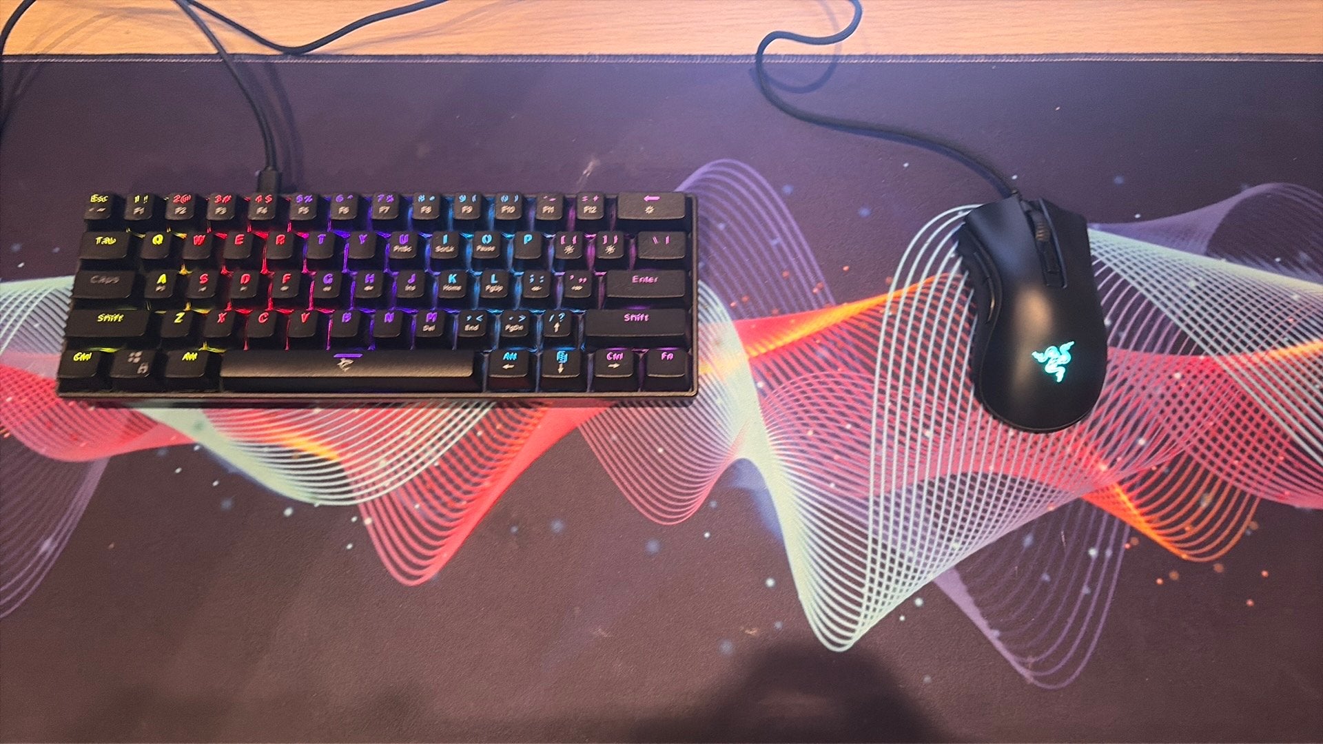 White shark shinobi + Razer deadhadder v2 mini, Verzenden, Zo goed als nieuw