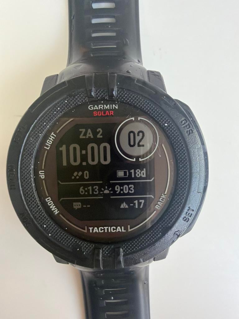 Garmin Instinct Solar 2 Smartwatch - Zwart, Ophalen, Afstand, Zwart, Zo goed als nieuw