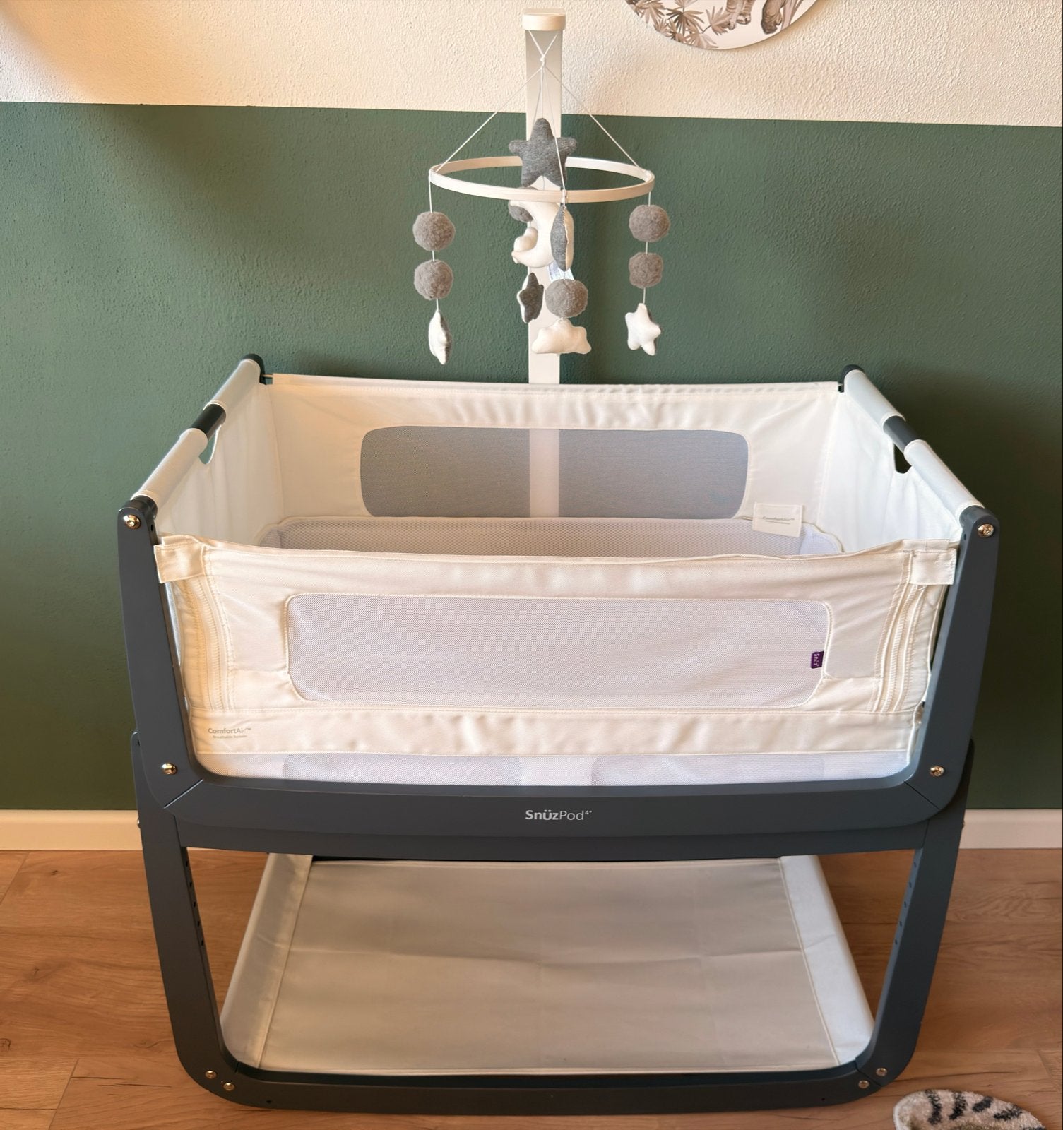 Snuzpod 4 Co-sleeper - 100x49cm - Slate, Ophalen, Gebruikt, Minder dan 140 cm, Minder dan 70 cm