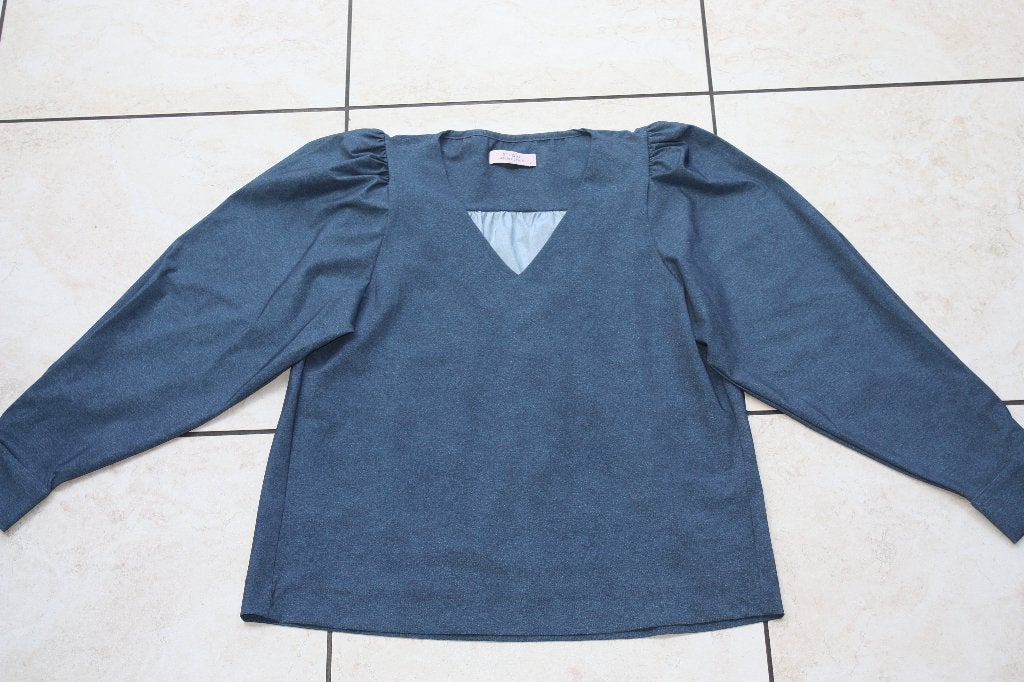 Studio Anneloes travelstof Denim blouse XL, Studio Anneloes, Maat 46/48 (XL) of groter, Zo goed als nieuw, Verzenden