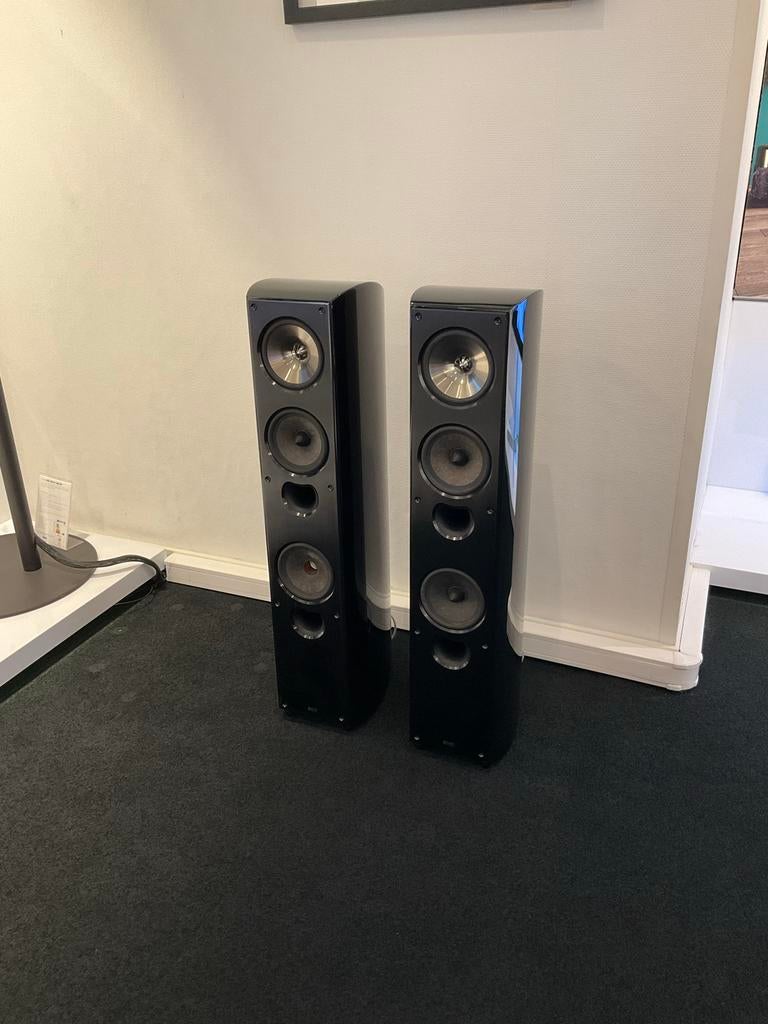KEF XQ40 Zuilspeakers - Lichte cosmetische schade, Audio, Tv en Foto, Luidsprekers, Gebruikt, 120 watt of meer, Expert, Front, Rear of Stereo speakers