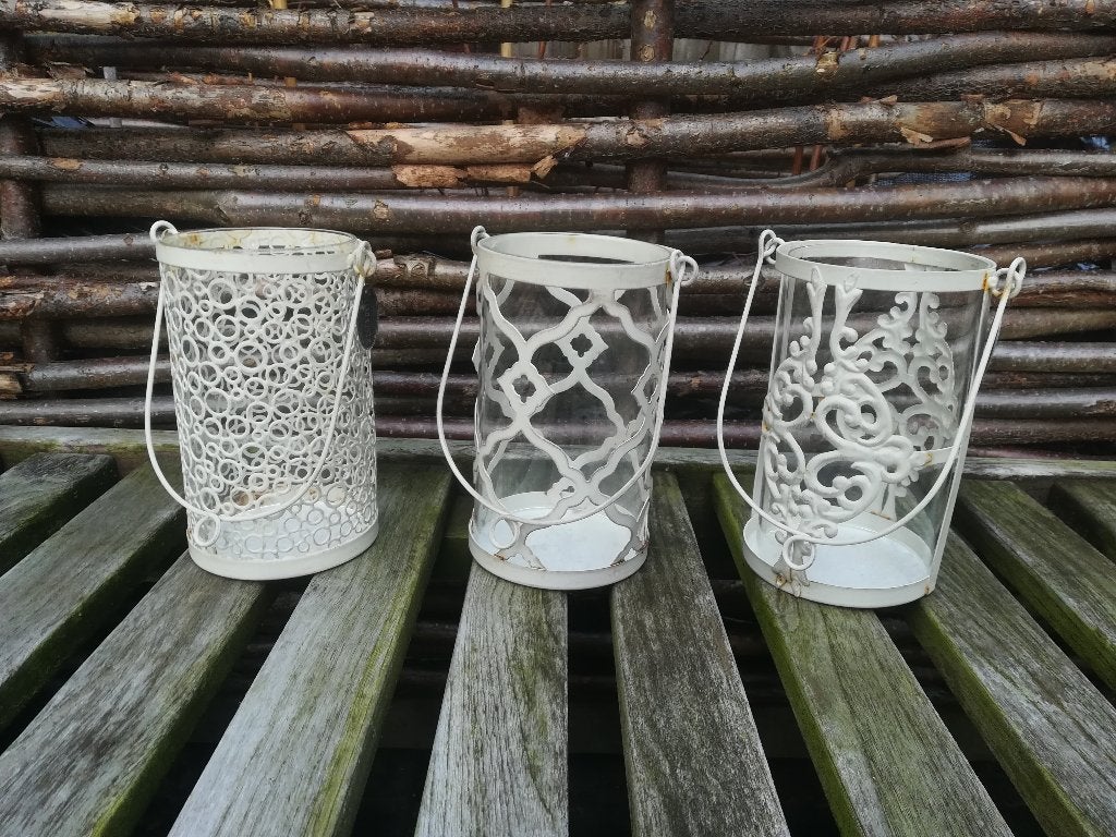 Riverdale Windlichten Groot, Riverdale, Wit, Ophalen of Verzenden, Zo goed als nieuw