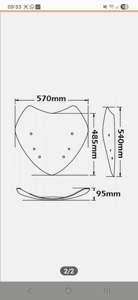 "Zomer" windscherm BMW R1200/1250 RT, Ophalen, Gebruikt