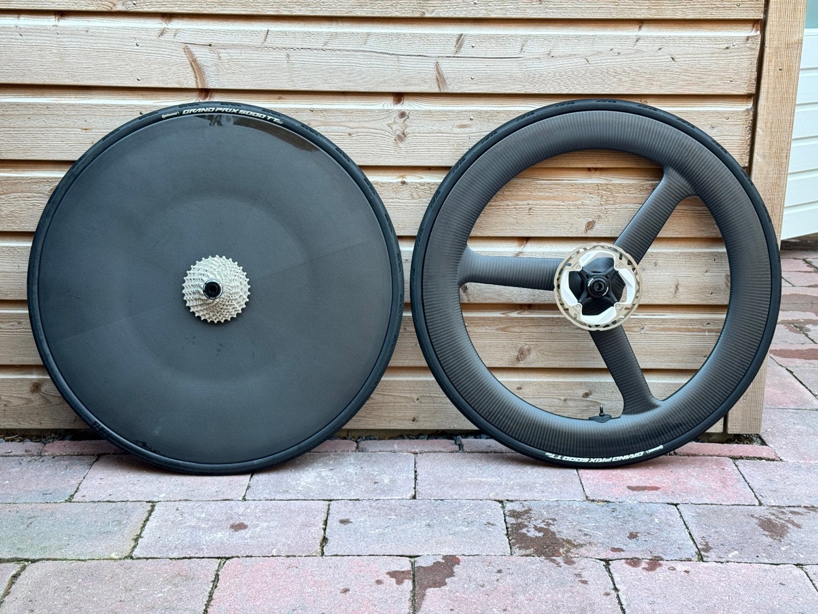Roval 321 achterwiel inclusief drie-spaaks voorwiel, Zo goed als nieuw, Racefiets, Carbon, Ophalen