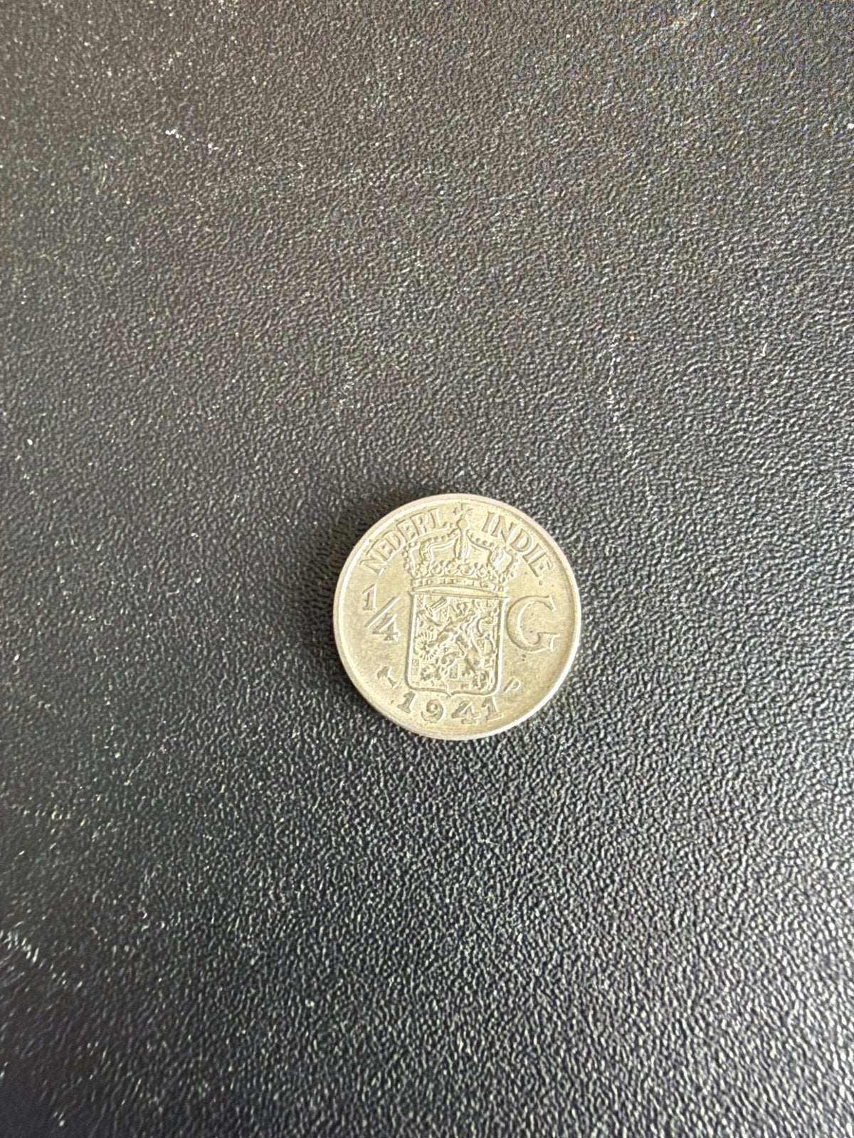 Nederlands-Indië 1/4 Gulden 1941, Postzegels en Munten, Ophalen of Verzenden, Koningin Wilhelmina, Overige waardes, Losse munt