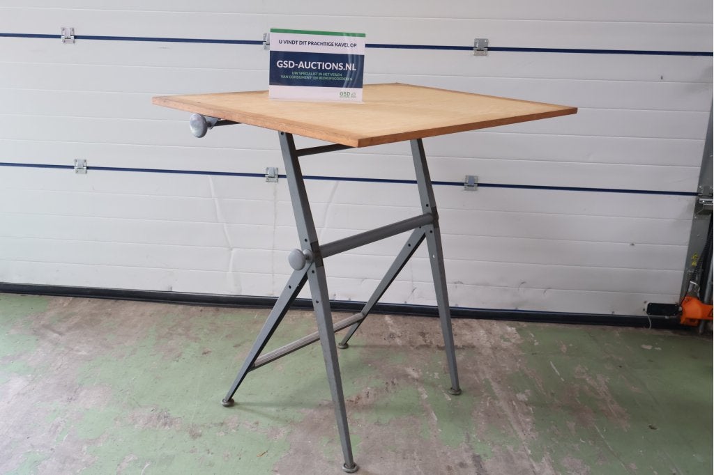 Industriële inklapbare tekentafel, Ophalen of Verzenden