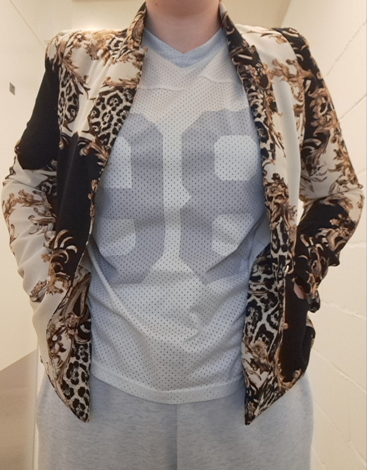 Jasje met mooie print – maat XL, Meerkleurig, Maat 46/48 (XL) of groter, Ophalen of Verzenden, Zo goed als nieuw