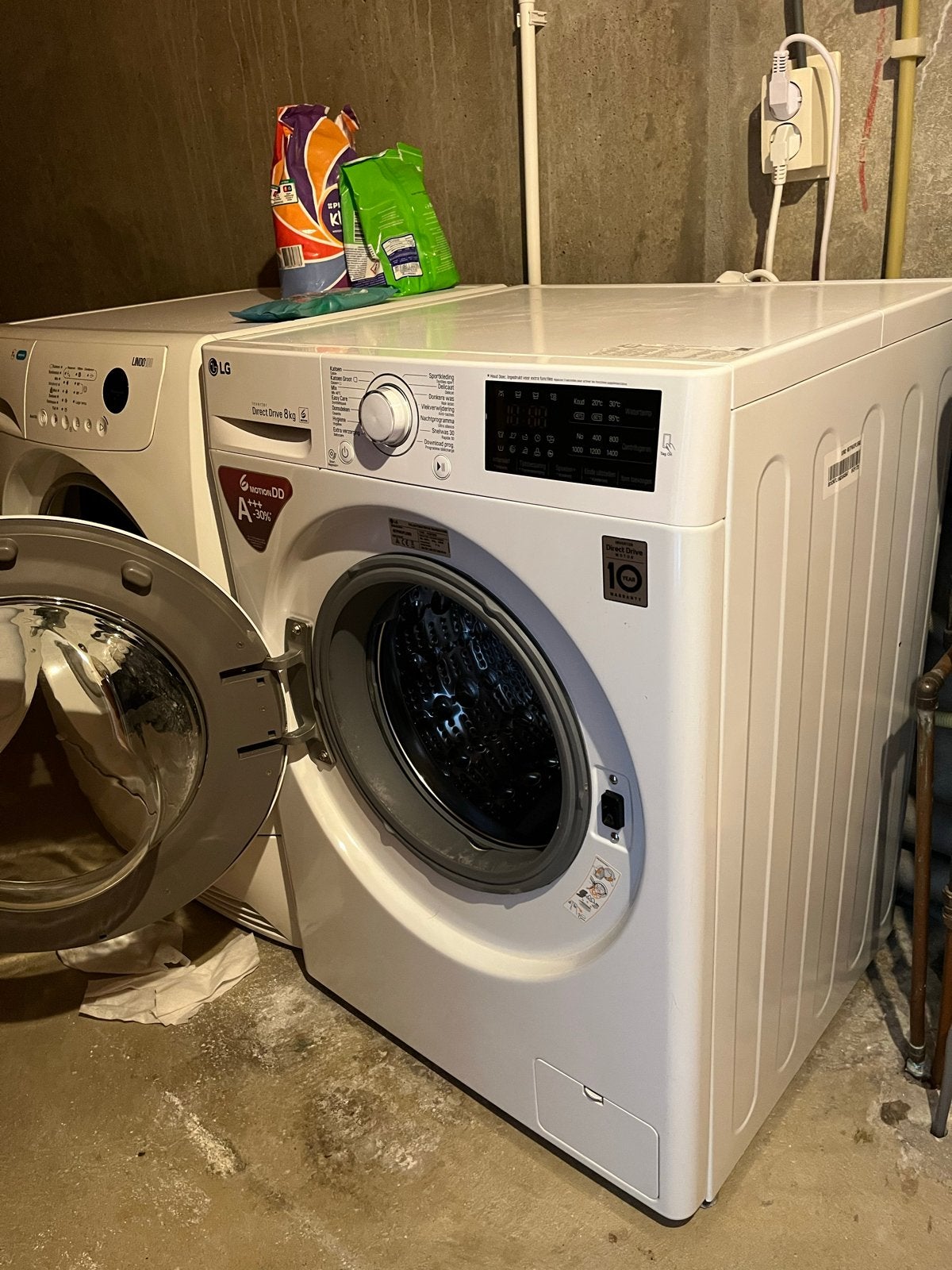 LG Wasmachine - Inverter Direct Drive 8kg A+++ -30%, Witgoed en Apparatuur, Wasmachines, Ophalen, 1200 tot 1600 toeren, Gebruikt