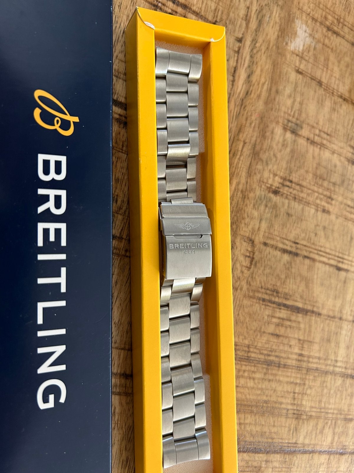 Breitling band 169a, Sieraden, Tassen en Uiterlijk, Horloges | Heren, Staal, Staal, Breitling, Polshorloge