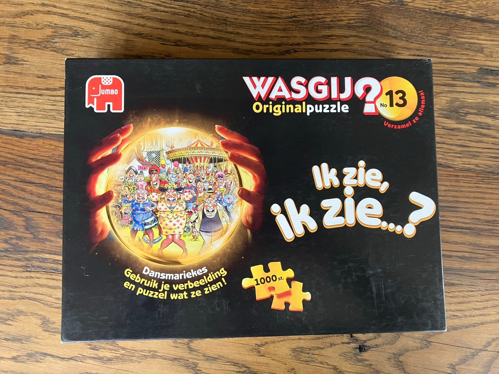 Wasgij Original Puzzel No.13 Dansmariekes compleet 1000st., Ophalen, 500 t/m 1500 stukjes, Gebruikt, Legpuzzel