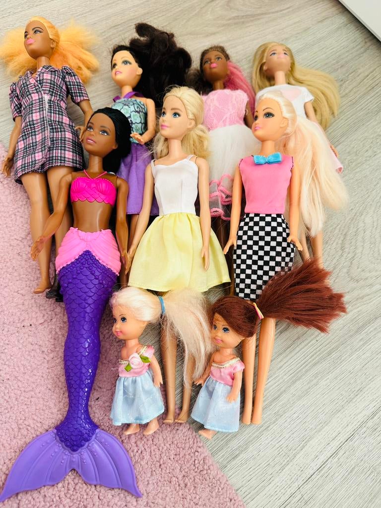 Verschillende barbiepoppen, Ophalen, Zo goed als nieuw, Overige typen