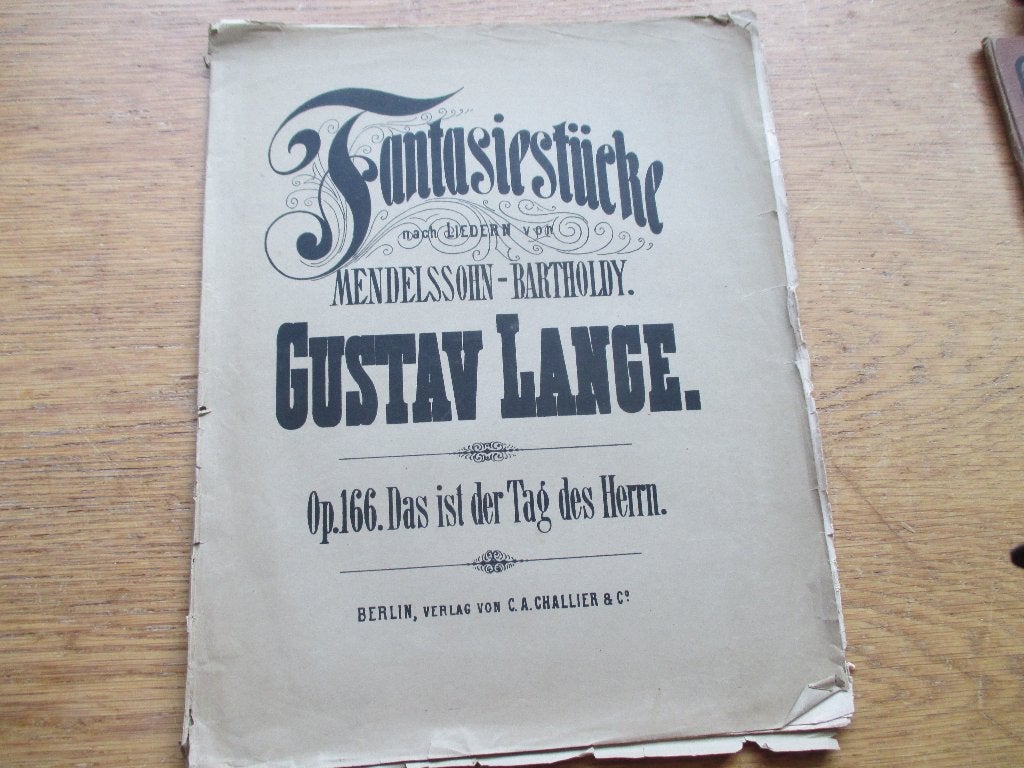FANTASIESTÜCKE - GUSTAV LANGE- PIANO, Gebruikt, Klassiek, Ophalen of Verzenden, Artiest of Componist