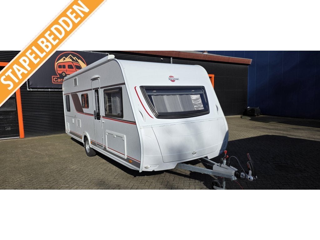 Bürstner Premio 530 TK Mover,Luifel,Stapelbed, Caravans en Kamperen, Caravans, Dwarsbed, Bedrijf, Treinzit, Kachel
