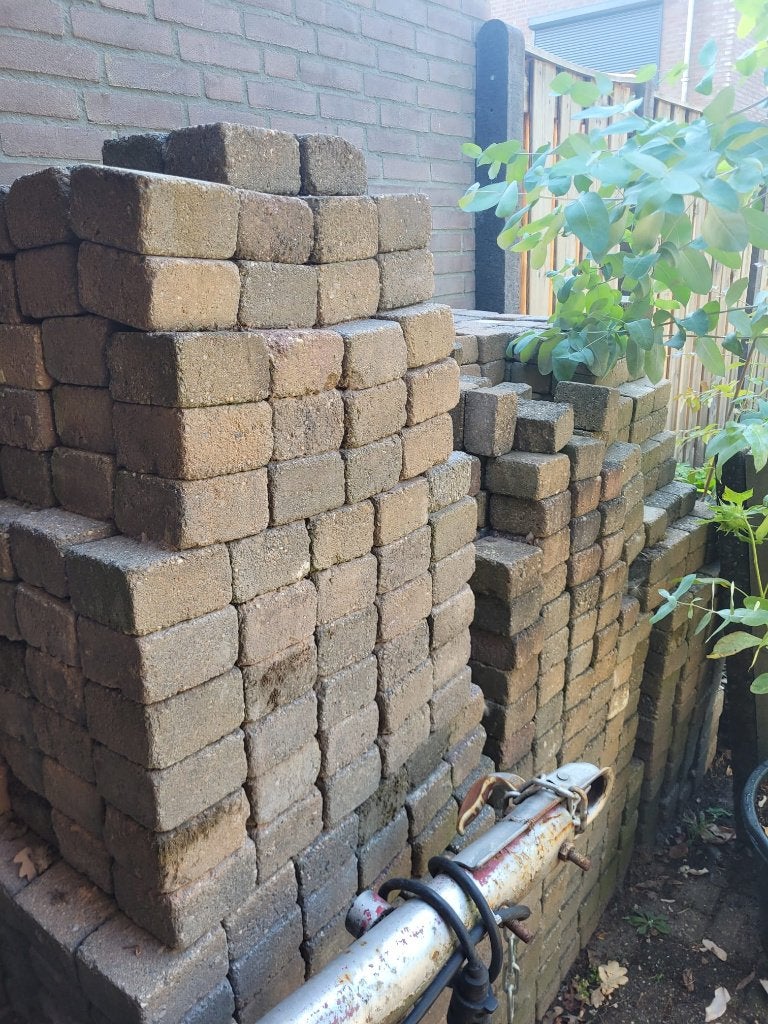 Kinderkopjes/stenen voor buiten ophalen, Ophalen, Gebruikt, Klinkers, 10 m² of meer