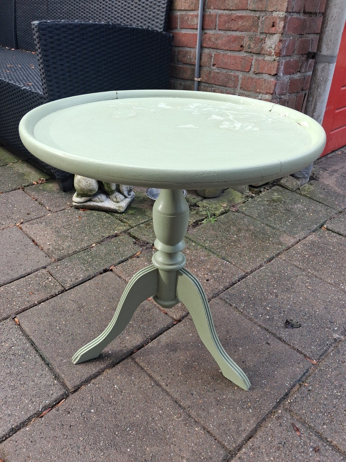 bijzet tafel groen, Ophalen, Rond, 55 tot 75 cm, 45 tot 60 cm