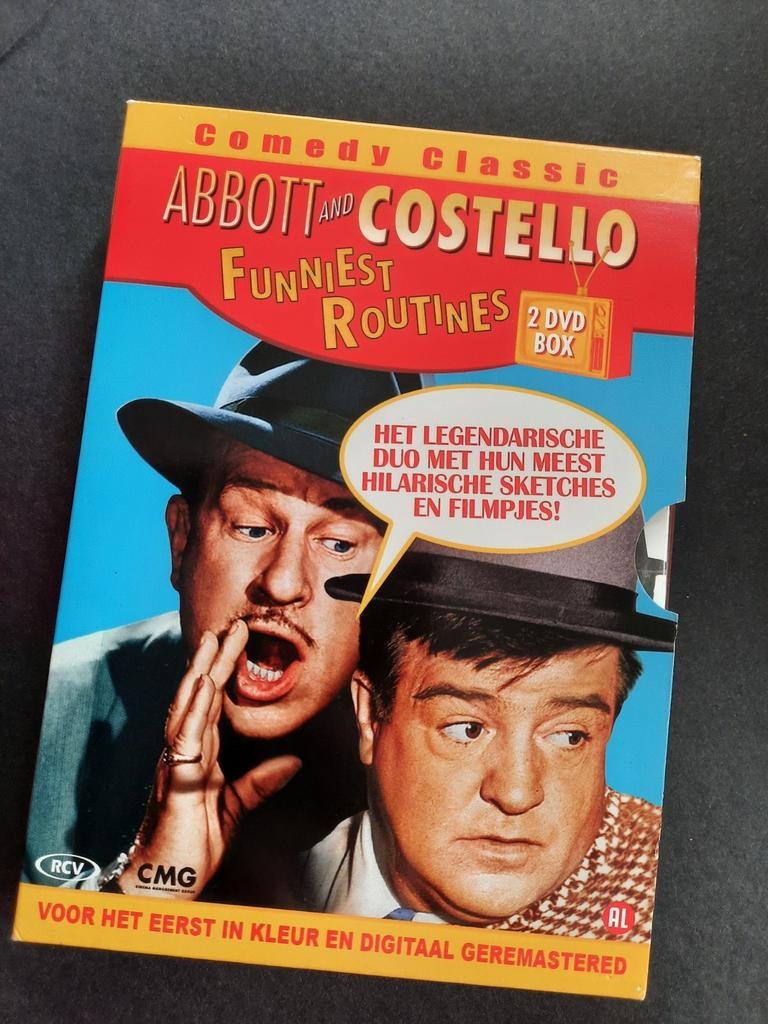 2 dvd box  Abbott and Costello, 1960 tot 1980, Alle leeftijden, Ophalen of Verzenden, Zo goed als nieuw