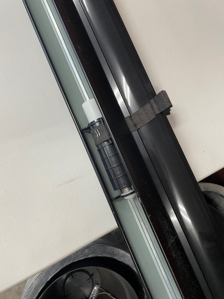 Luxaflex, Ophalen, 250 cm, Zwart, Zo goed als nieuw