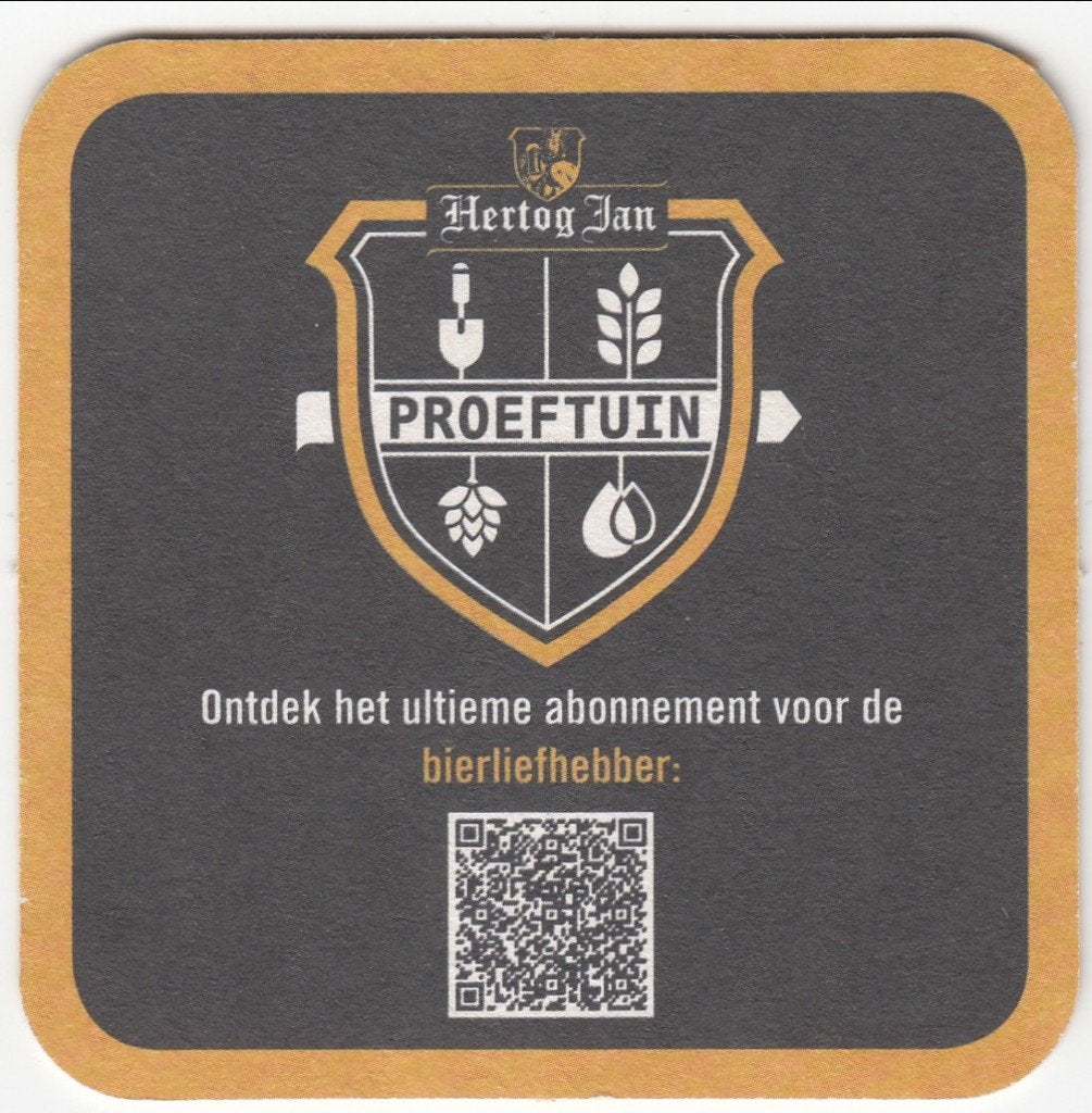 1 HERTOG JAN BIERVILTJE, Verzamelen, Biermerken, Ophalen of Verzenden, Gebruikt, Viltje(s), Hertog Jan